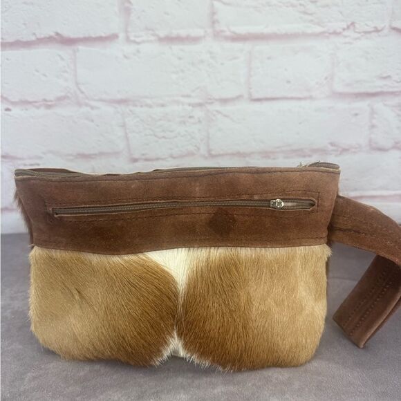 Genuine Springbok Fur Small Wristlet Bag - Picture 1 of 8